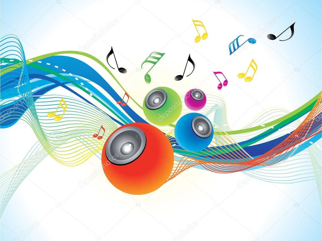 Abstract artistic colorful music wave background — Stock Vector © rioillustrator 92862690