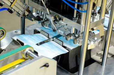 Tıbbi yüz maskesi yapma makinesi. Maske Üretim Hattı