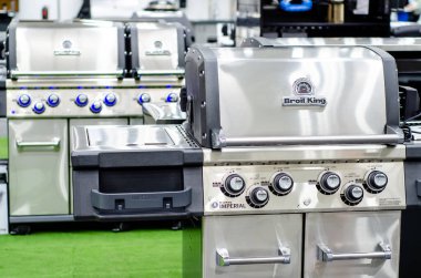 Kyiv, Ukrayna - 17 Mart 2021: Izgara Kral Izgara