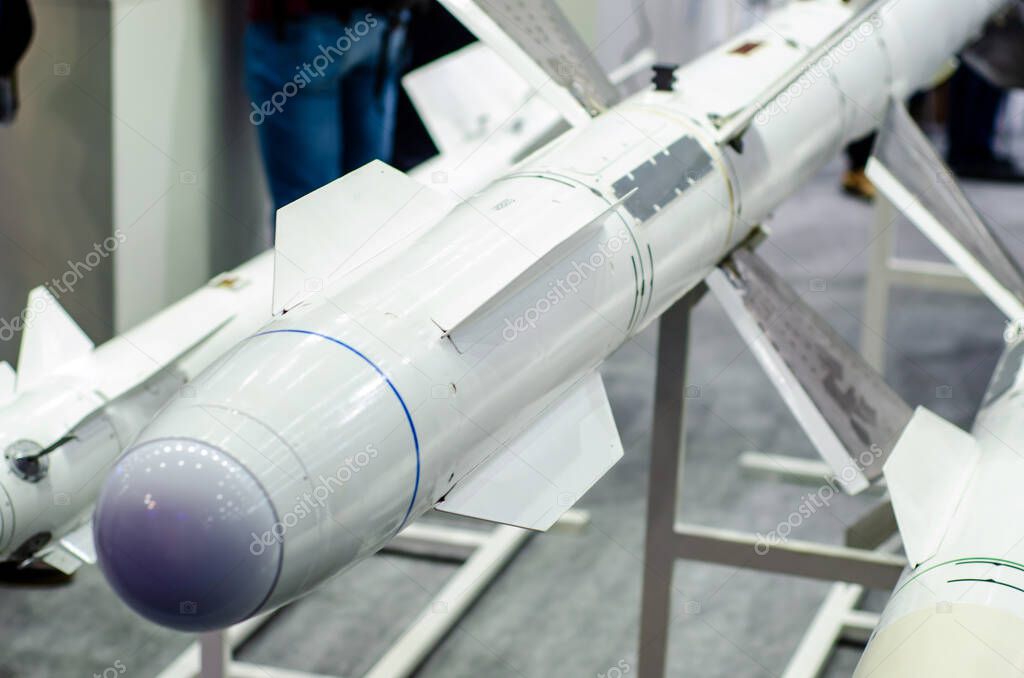 Close-up of cruise homing missile