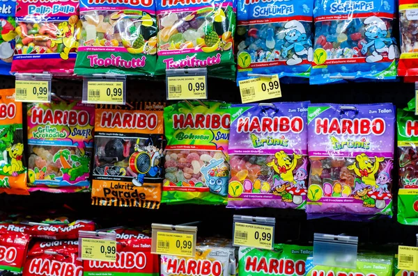 Зест Германия Августа 2021 Года Конфеты Haribo Супермаркете — стоковое фото