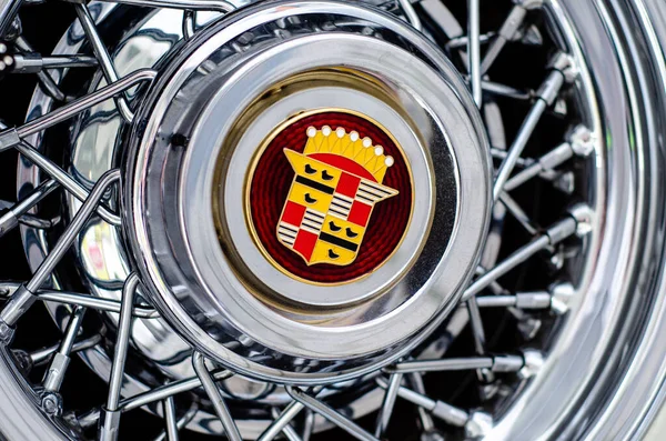 Soest Německo Srpna 2021 Cadillac Logo Wheel Center Hub Cap — Stock fotografie
