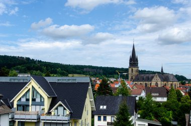 Bad Driburg 'daki kasaba mimarisi manzarası
