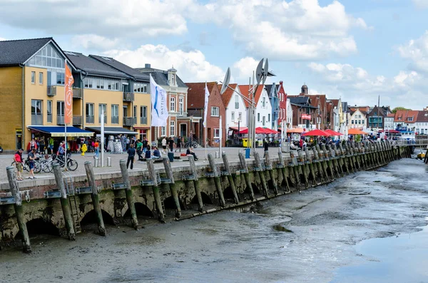 Husum Duitsland Augustus 2021 Husum Haven Husumer Hafen Bij — Stockfoto