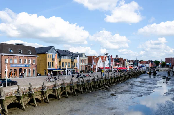 Husum Duitsland Augustus 2021 Husum Haven Husumer Hafen Bij — Stockfoto