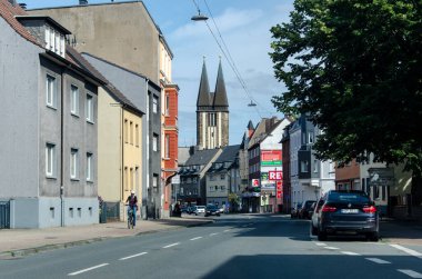 Hamm, Almanya - 24 Ağustos 2021: Hamm sokakları