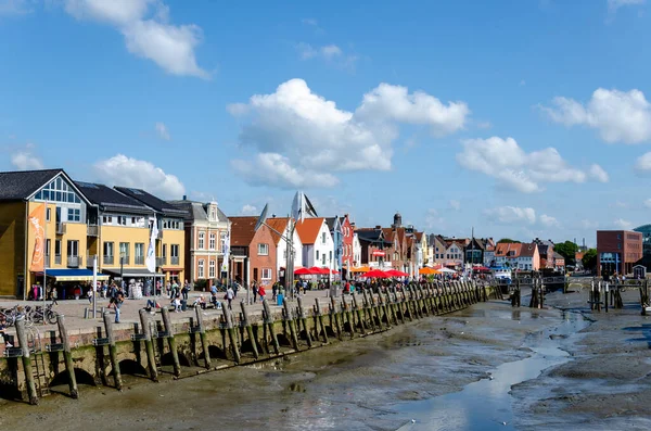 Husum Duitsland Augustus 2021 Husum Haven Husumer Hafen Bij — Stockfoto