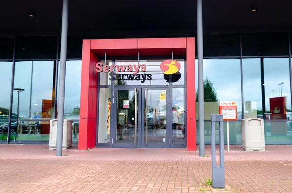 Bielefeld August 2021 Autobahnraststätte Serways Ist Eine Marke Von Tank — Stockfoto