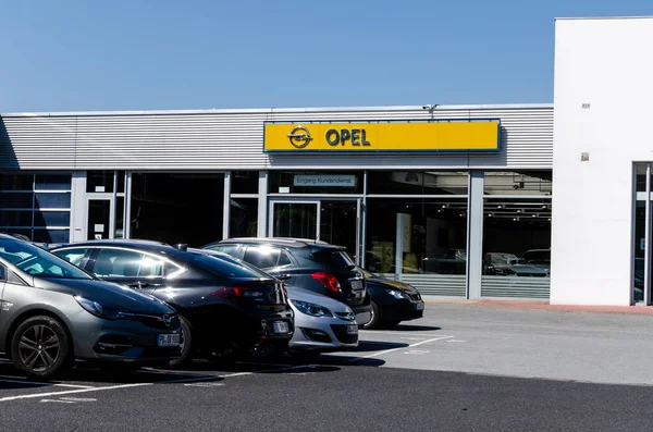 Soest August 2021 Opel Autohaus — Stockfoto