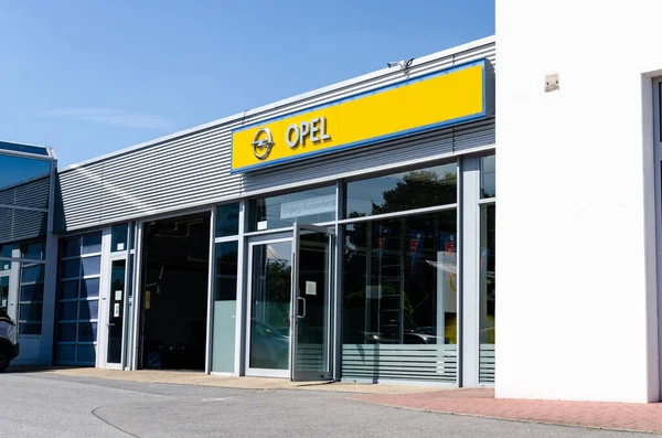 Soest August 2021 Opel Autohaus — Stockfoto