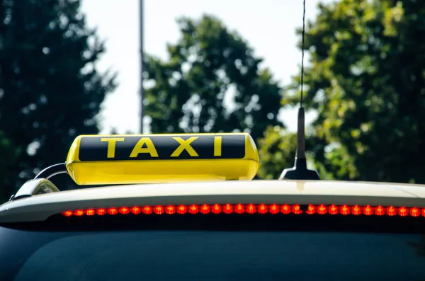 Taxi Car Ciudad —  Fotos de Stock