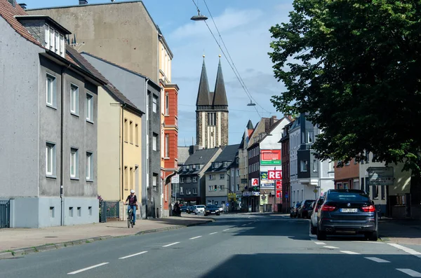 Hamm, Almanya - 24 Ağustos 2021: Hamm sokakları