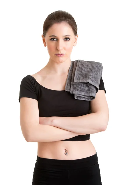 Mujer descansando después del entrenamiento — Foto de Stock