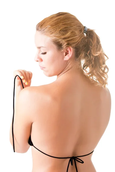 Kobieta w Bikini z tyłu — Zdjęcie stockowe