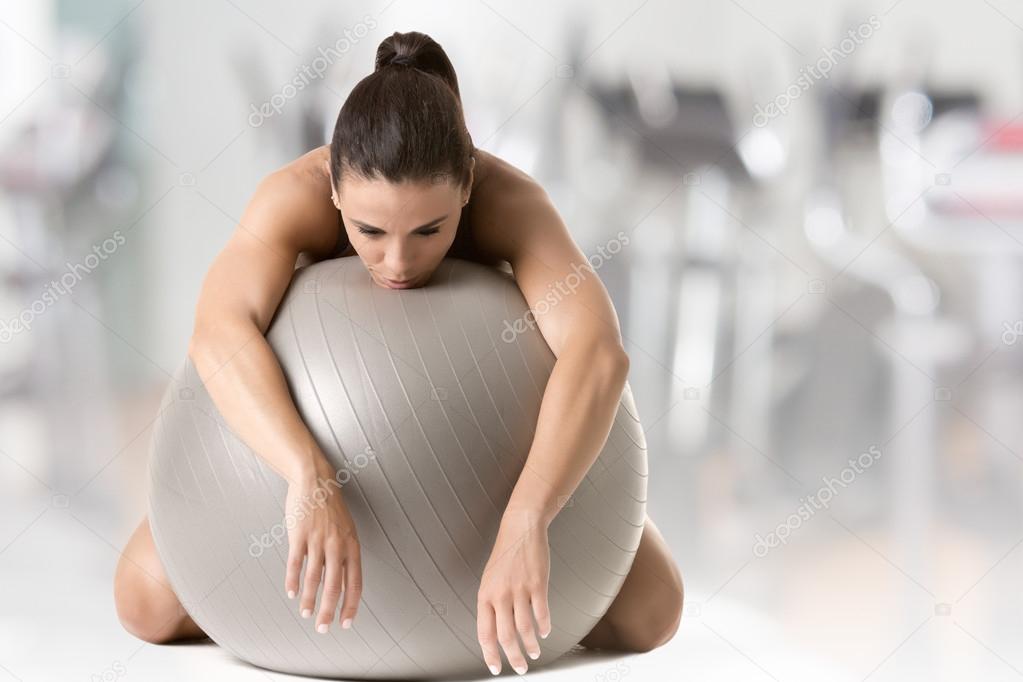 Woman Falling Asleep in the Gym
