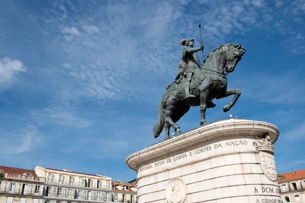 Statue du roi Jean Ier à Lisbonne, Portugal — Photo