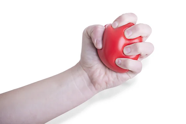 Female Hand Holding a Heart — Stock Photo, Image