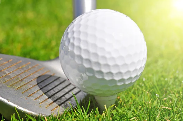 Golfball und Fahrer — Stockfoto