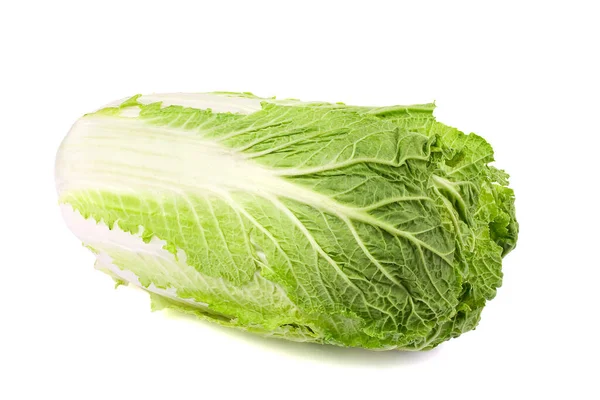 Fresh Chinese Cabbage White Background Delicious Natural — Stock Photo, Image