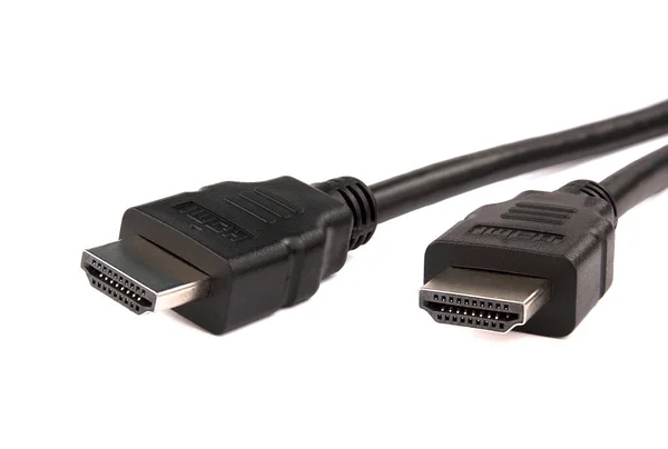 Hdmi 케이블은 배경에 분리되어 Hdmi 케이블 커넥터 — 스톡 사진