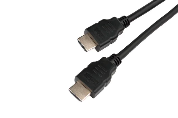 Hdmi Cable Ізольований Білому Тлі Кабель Hdmi — стокове фото