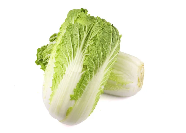 Fresh Chinese Cabbage White Background Delicious Natural — Stock Photo, Image