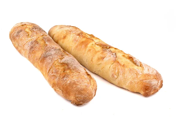 Baguette Brot Französisches Brot Französisches Baguette Auf Weißem Hintergrund — Stockfoto