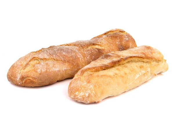 Baguette Coupée Deux Pain Baguette Pain Français Baguette Francaise Bio — Photo