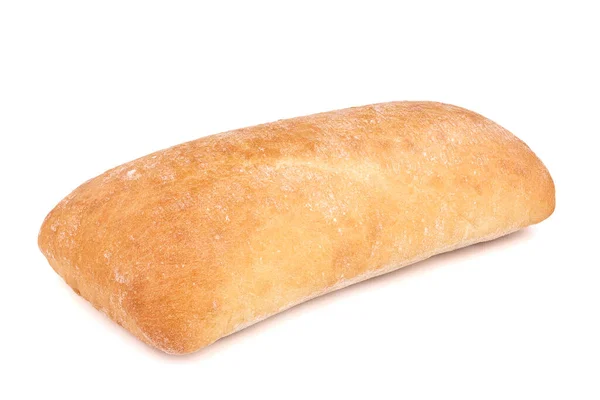 Ciabatta Итальянский Хлеб Изолированный Белом Фоне — стоковое фото