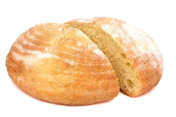 Pão Fresco Caseiro Pão Francês Pão Fermento Pão Ázimo Isolado — Fotografia de Stock