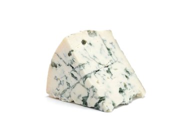 blue cheese isolated on a white background with clipping path and full depth of field.
