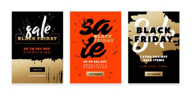 Siyah arka plandaki en iyi soyut afiş. Vektör metin resimleme arkaplanı. Özel indirimli bayrak şablonu. Vektör altın, kırmızı, siyah poster çizimi.