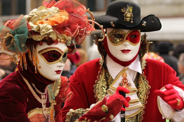 Maskeleri Venedik Karnavalı — Stok fotoğraf