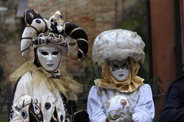 Maskeleri Venedik Karnavalı — Stok fotoğraf