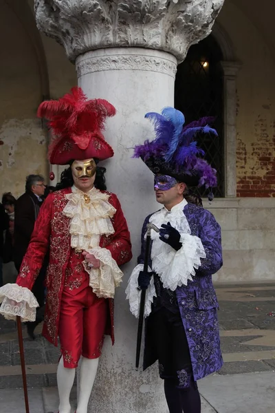 Maskeleri Venedik Karnavalı — Stok fotoğraf