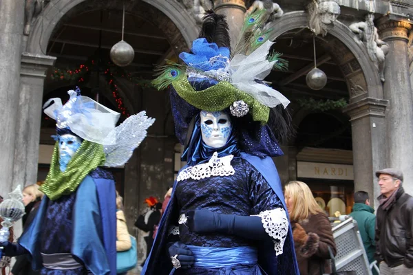 Maskeleri Venedik Karnavalı — Stok fotoğraf