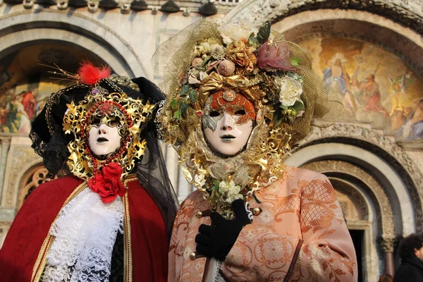 Carnaval de Veneza de máscaras Fotos De Bancos De Imagens