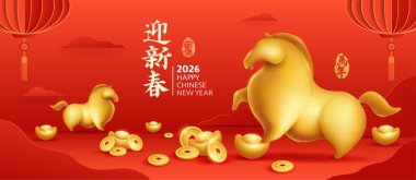 Çin Yeni Yıl Festivalinde Altın At.