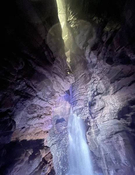 Водопад Вароне Рива Дель Гарда Италия Летом — стоковое фото