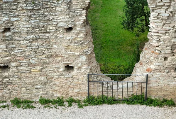 Reruntuhan Villa Romawi Gua Catullus Sirmione Danau Garda Itlay Musim — Stok Foto