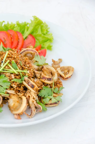 Deep fried squid — Stock Photo, Image