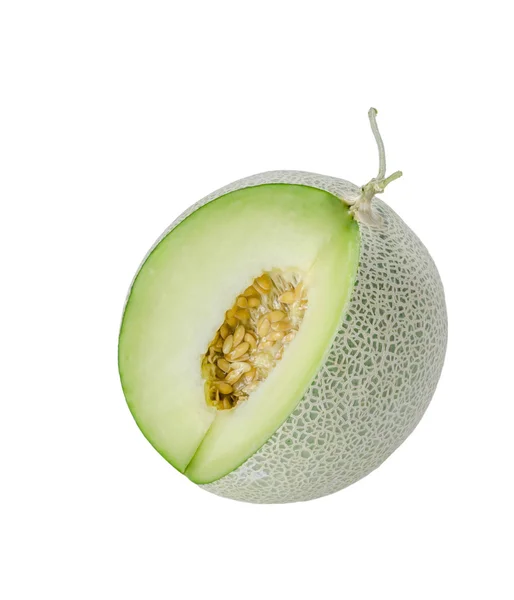 Grüne Melone auf weiß — Stockfoto