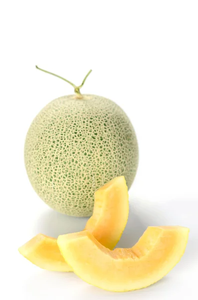 Cut cantaloupe melon — Stock Photo, Image