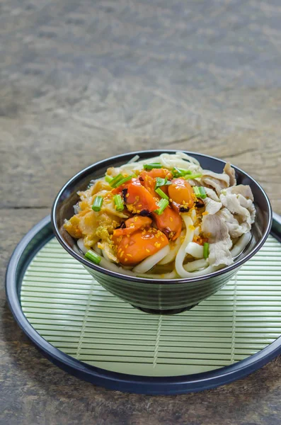 Fideos picantes calientes coreanos — Foto de Stock