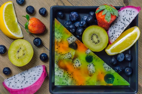 混合的果冻水果 — 图库照片