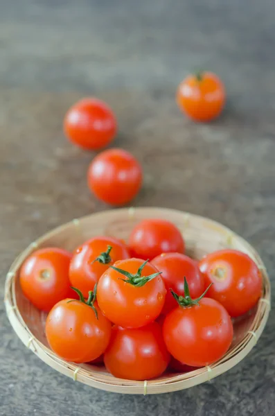 Red cherry tomatoes — Stock Photo, Image