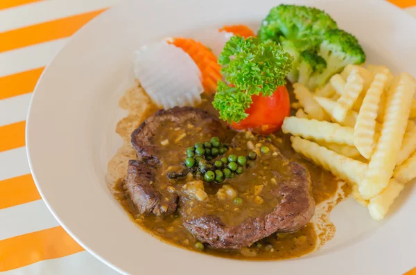 Hovězí steak — Stock fotografie