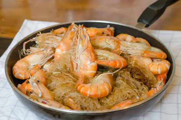 Asian baked shrimp — Stock Photo, Image