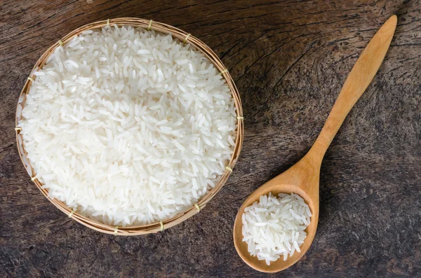 White rice  grains — Stock Photo, Image