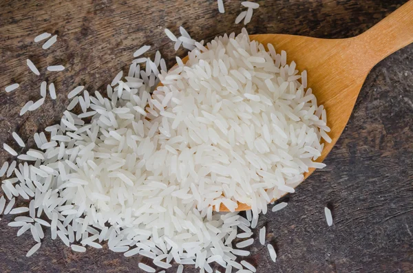 Granos de arroz blanco —  Fotos de Stock